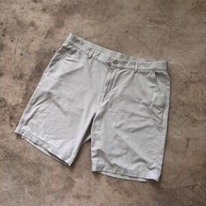 Greg Norman Golf Shorts Flat Front Lightweight Tan Size‎ 40